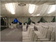 Luxury Fully Decorated 20X20 Party Tent With Sidewalls , Outdoor Party Marquee