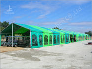 Green Warehouse Fabric Tent Structures Clear Span Marquee Canopy 10M x 51M