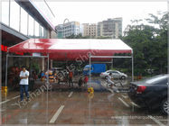 Red UV Resistant Portable Fabric Structures Waterproof Marquee Hire Rain Canopy