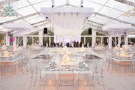 Luxury Clear Wedding Tent , Party Event Clear Top Tent Marquee 200~300 People Banquet