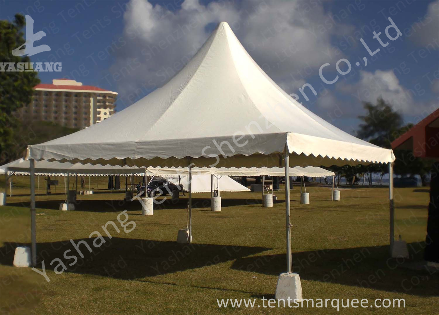 No Wall High Peak Tents, Pagoda High Peak Party Tent Polyester Fabric Cover