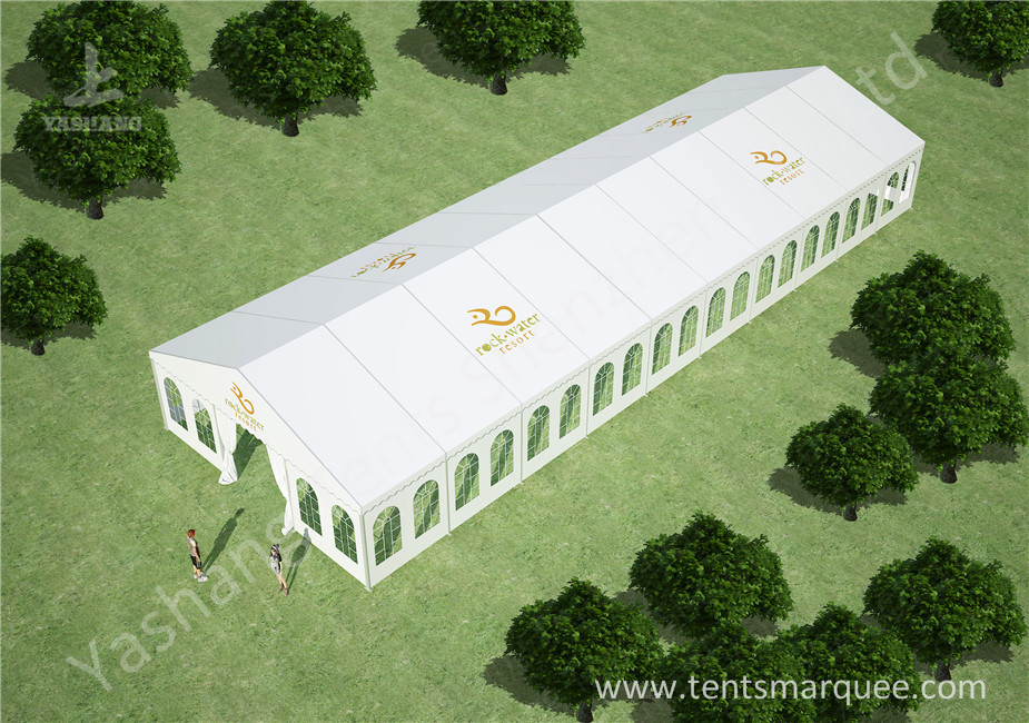 10m by 30m Outdoor Event Tent Marquee for Luxury Weddings Customized with Logos