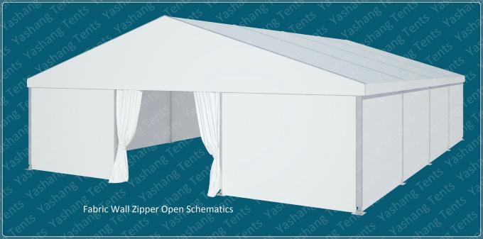 Imprägniern Sie Ereignis-Zelt-Installations-im Freien Glaswand/ABS Wand/Wellblech-Wand