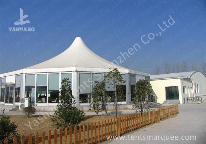 Wine Party Clear Top Tent Structure Aluminum Alloy Frame , clear roof tent wedding reception