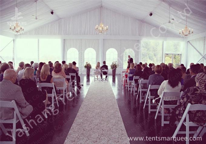Luxury Linings and Beautiful Lightings Available for the Wedding Tents with Aluminum Frame