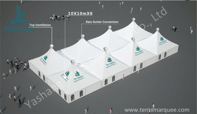 10 x 10 deutsche Art-hohe Spitzen-Zelte, Heiratsdekorationszelt Aluminiumlegierungs-Profil