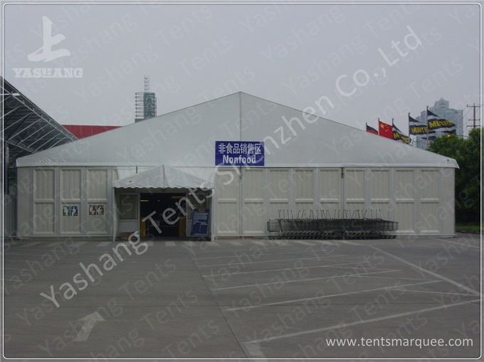 Einzelhandel-galvanisierte großes klares Spannen-Festzelt-Zelt mit einem Rahmen-Dach/Stahlverbindungsstück