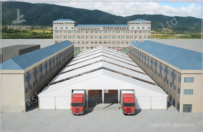 Weißer hitzebeständiger industrieller Lager-Speicher-Zelt-Schutz für Rohstoffe