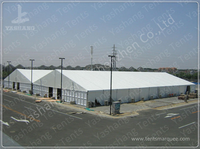 20m breites großes weißes Messen-Ausstellungs-Zelt-Aluminium im Freien gestaltete Struktur