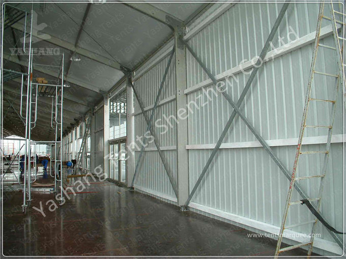 Imprägniern Sie Ereignis-Zelt-Installations-im Freien Glaswand/ABS Wand/Wellblech-Wand