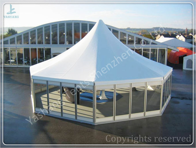 Einzelhandel-galvanisierte großes klares Spannen-Festzelt-Zelt mit einem Rahmen-Dach/Stahlverbindungsstück