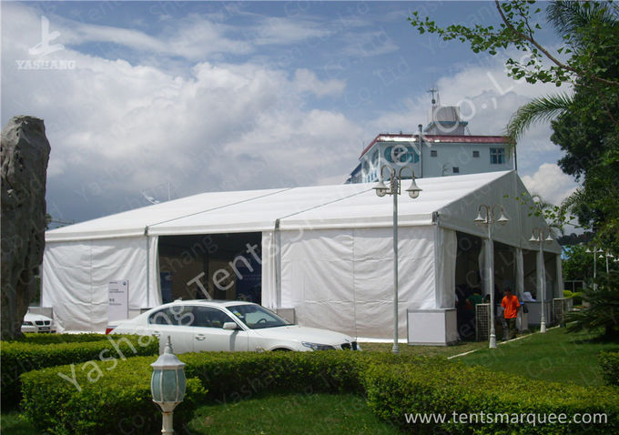 20m breites großes weißes Messen-Ausstellungs-Zelt-Aluminium im Freien gestaltete Struktur
