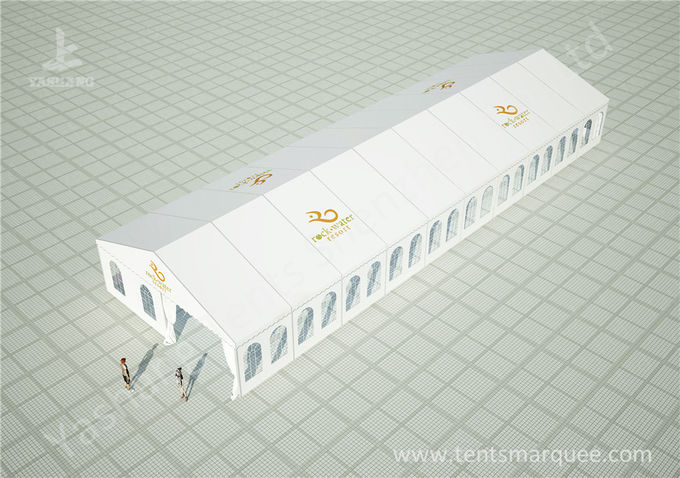 10m durch 30m Ereignis-Zelt-Festzelt im Freien für die Luxushochzeiten besonders angefertigt mit Logos