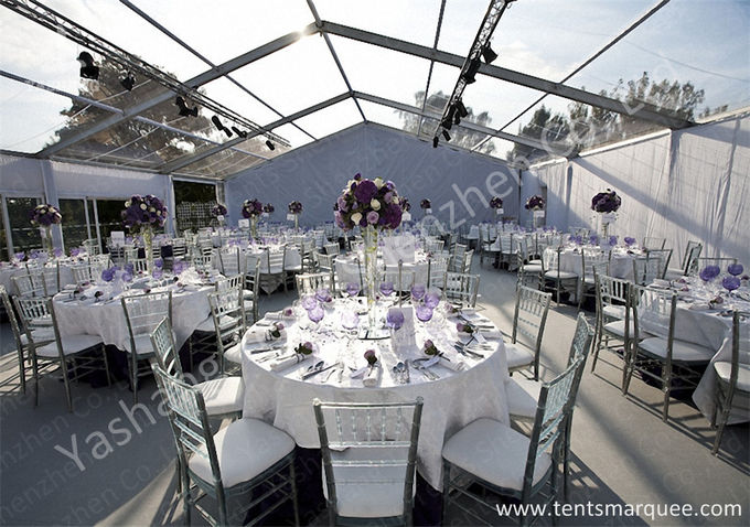 Wind Resistant Outdoor Luxury Wedding Tents Marquee Aluminum Profile