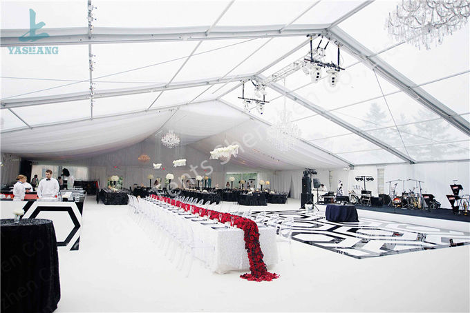 Hochfestes Hochzeitsfest-Zelt mit klarem Dach, Aluminiumprofile