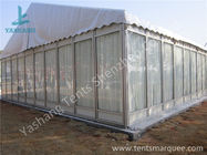 Transparent Glass Wall Outdoor Luxury Wedding Tents With Full Beautiful Decorations