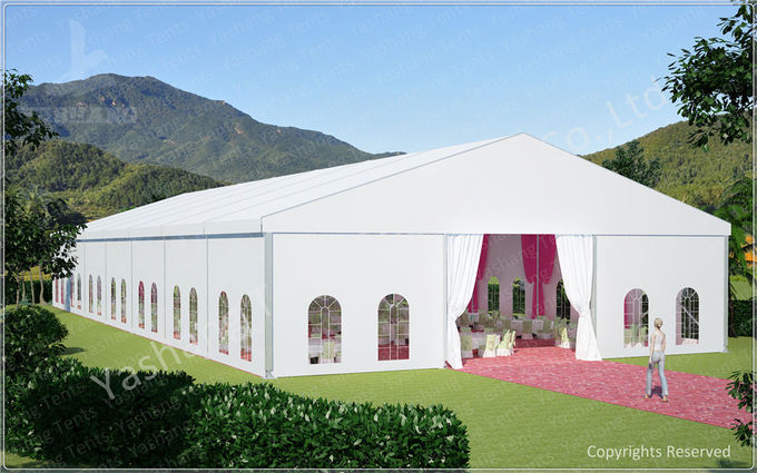 300 Menschen Luxushochzeits-Zelt-Mietaluminiumrahmen-Festzelt mit transparentem PVC Windows
